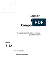 Pensado, Sintiendo y Actuando. ADOLESCENTES