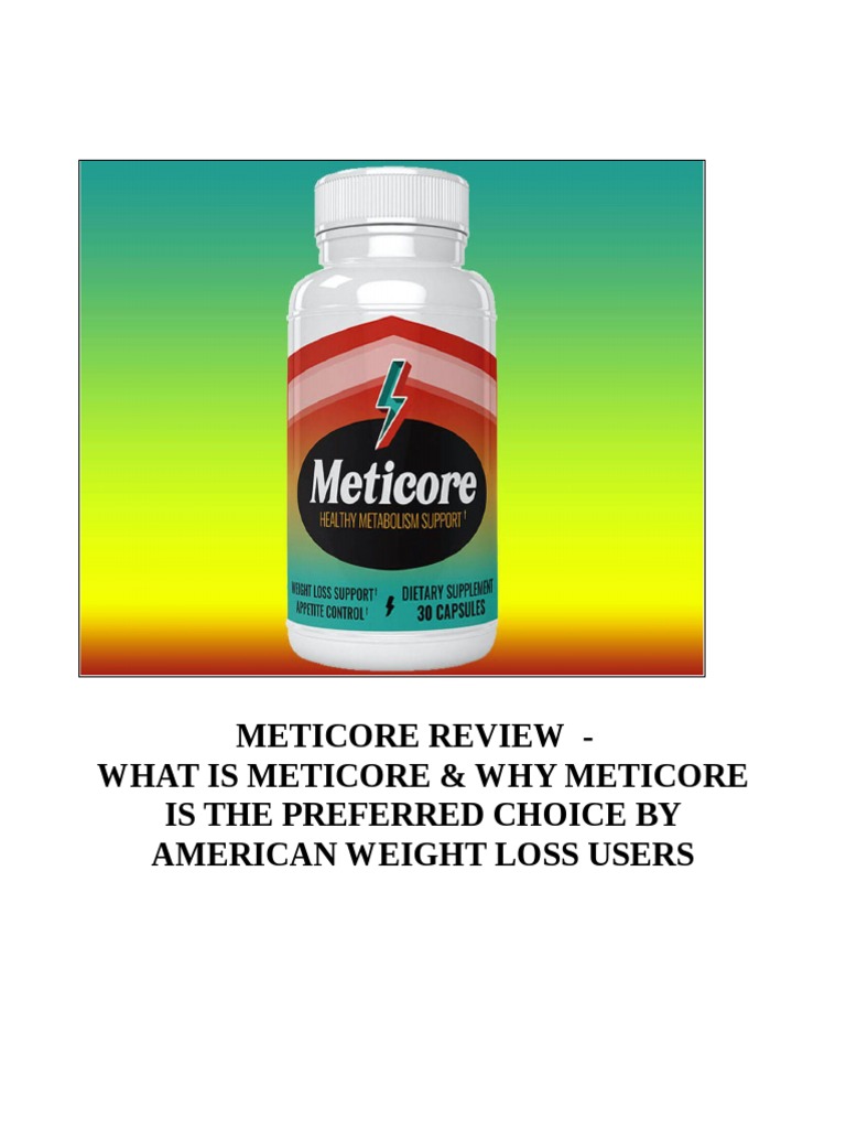 METICORE REVIEW - What Is Meticore N Why Meticore Is The Preferred ...