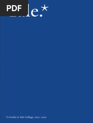 A Guide To Yale College, 2021-2022 | PDF | Yale University
