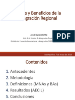 Costos y Beneficios de La Integracion Regional Cepal Jose Duran