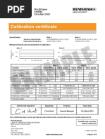 Example: Calibration Certificate Calibration Certificate