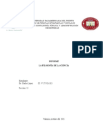 II Corte, Actividad 1, Informe de Filosofía de La Ciencia, Carlos López Ci v-27.926.183, Icc, Sec 11