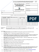 Plant and Plant Product Declaration Form: SECTION 1 - Shipment Information