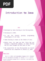 Introduction To Java