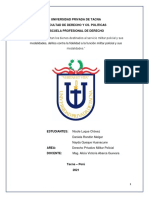 Monografia Delitos Que Afectan Los Bienes Destinados Al Servicio Militar y Sus Modalidades, Contra La Fidelidad A La Funcion Militar