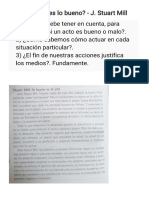 qué es lo bueno - Stuart Mill - UTU