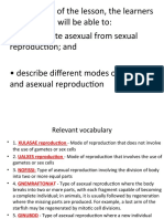 Asexual and Sexual Reproduction