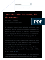 Analisis Todos Los Santos, Dia de Muertos Monografías Plus