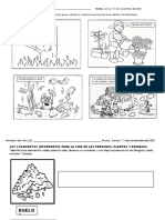 Ficha de Trabajo Acciones Que Dañan A La Naturaleza - Jueves 11 de Noviembre