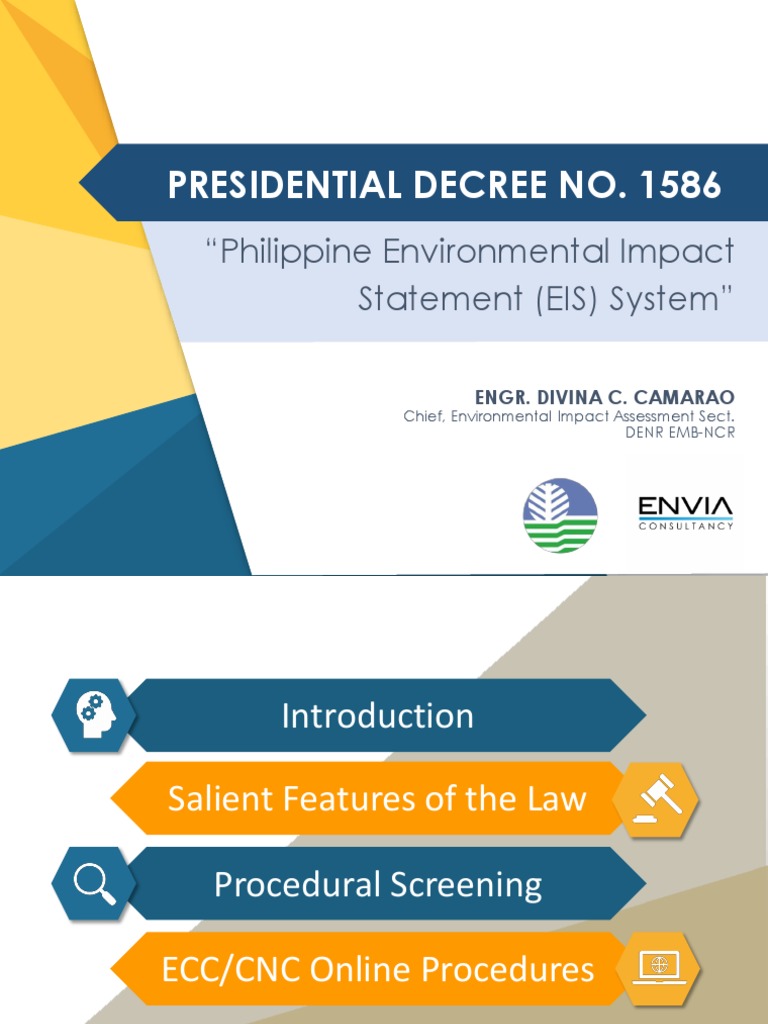 Philippine EIS System Overview | PDF | Environmental Impact Assessment ...