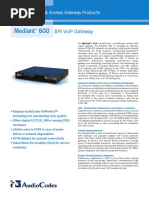 Mediant 600: Bri Voip Gateway