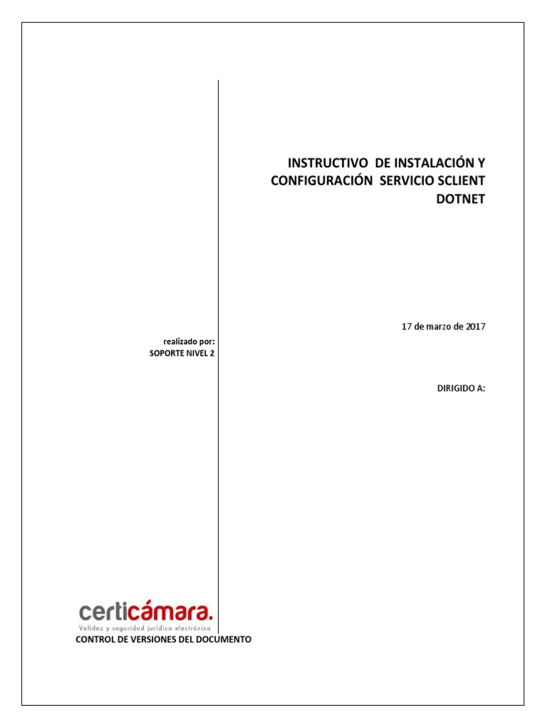 Guía Instalación SClient DotNet | PDF | explorador de Internet ...
