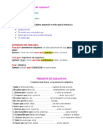 Subjuntivo o indicativo