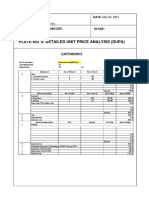 Plate No. 6: Detailed Unit Price Analysis (Dupa) : Earthworks