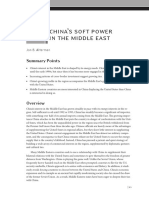 China's Soft Power in The Middle East: Summary Points
