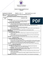 Weekly Home Learning Plan Grade 5: Republic of The Philippines Department of Education