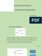 Generación de Procesos Estocásticos Continuos Especiales