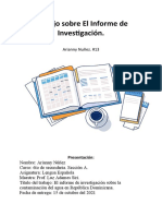 Trabajo Sobre El Informe de Investigación