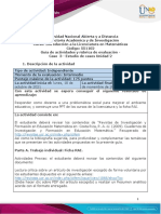 Guía de Actividades y Rúbrica de Evaluación - Unidad 2 - Caso 3 - Estudio de Casos Unidad 2