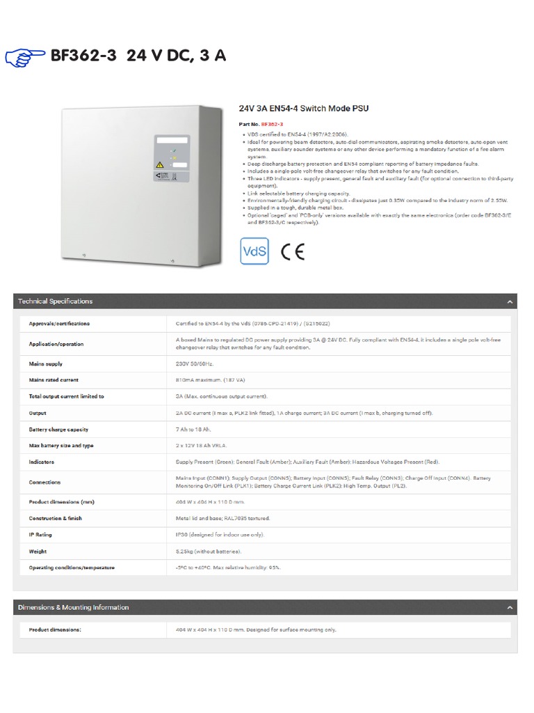 Power Supply Unit With Battery Backup | PDF | Power Supply | Electrical