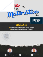 LISTA DE EXERCÍCIOS - AULA 01 - Maratona Da Física e Matemática