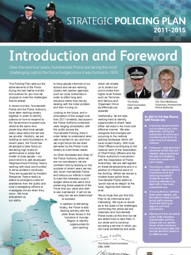 Humberside Policing Plan 2011 | PDF | Police | Anti Social Behaviour