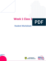 W1 C1 Student Worksheet
