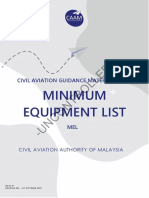 CAGM 6803 Minimum Equipment List