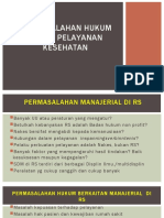 Permasalahan Hukum Perdata Dan Pidana Di Bidang Perumahsakitan