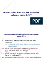 How to move between adjacent basic feasible solutions (BFS