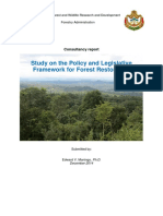 Study On The Policy and Legislative Framework For Forest Restoration