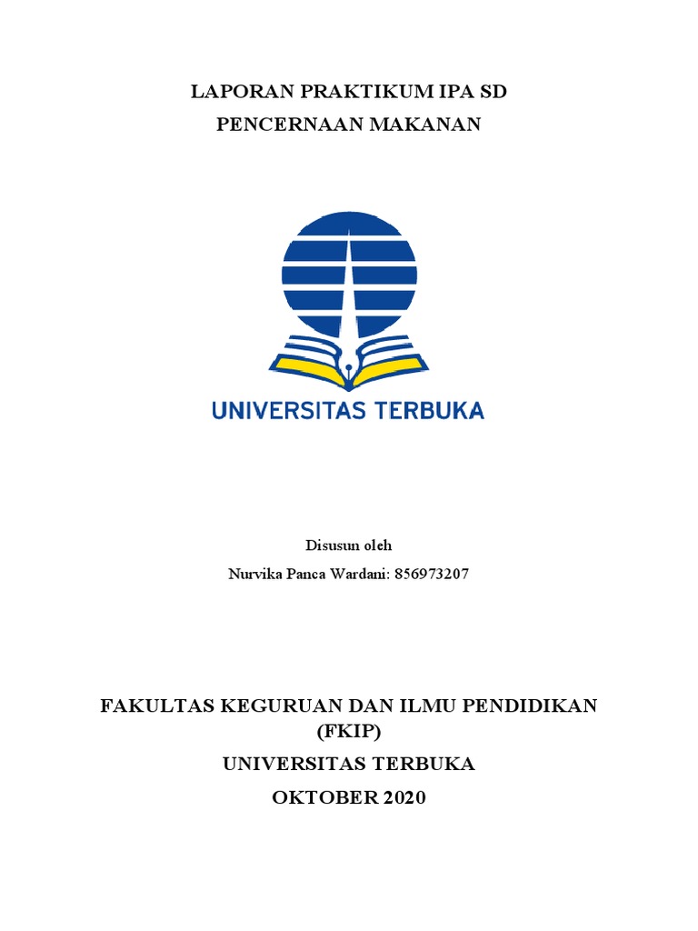 Laporan Praktikum Ipa Pencernaan Makanan | PDF