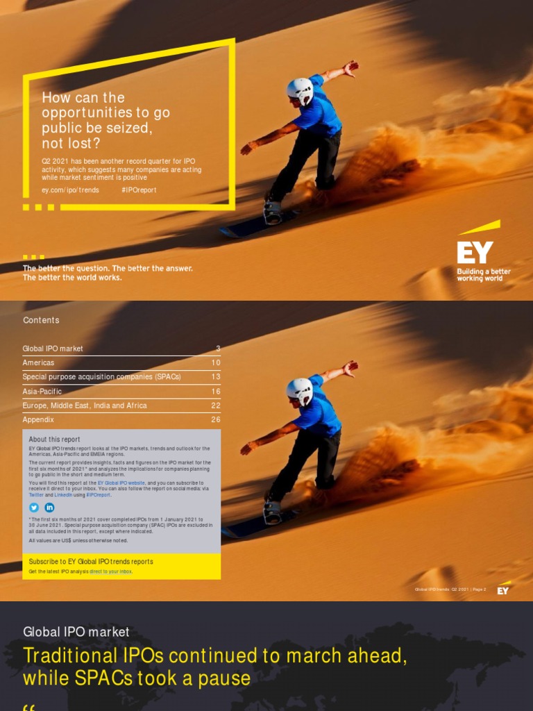 Ey Global Ipo Trends 2021 q2 v1 | PDF | Stock Market Index | Initial ...