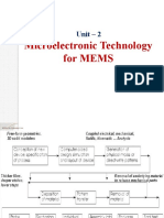 MEMS Fabrication Cycle and Key Steps