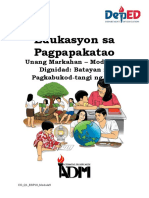 EsP10-Q1-M9-Dignidad Batayan NG Pagkabukod-Tangi NG Tao-Final