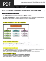 SEBENTA  8º ANO - unidade 6 - TRANSPORTES