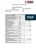 Lista de Cotejo - Grupo 1