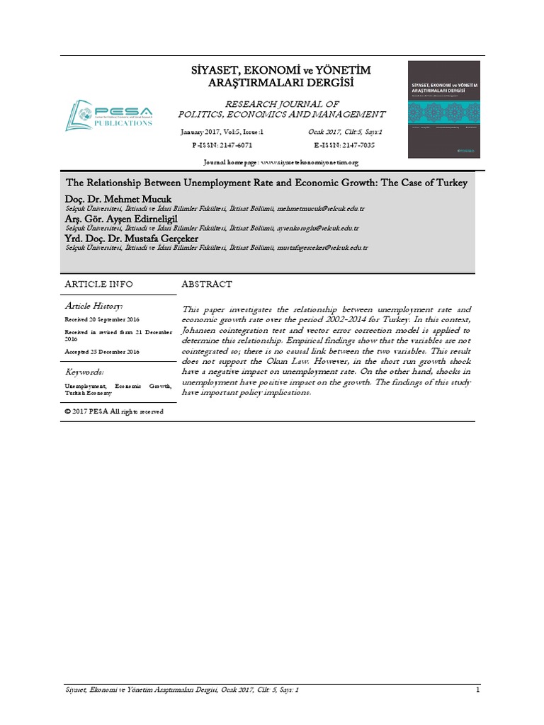 The Relationship Between Unemployment Rate and Economic Growth - The ...