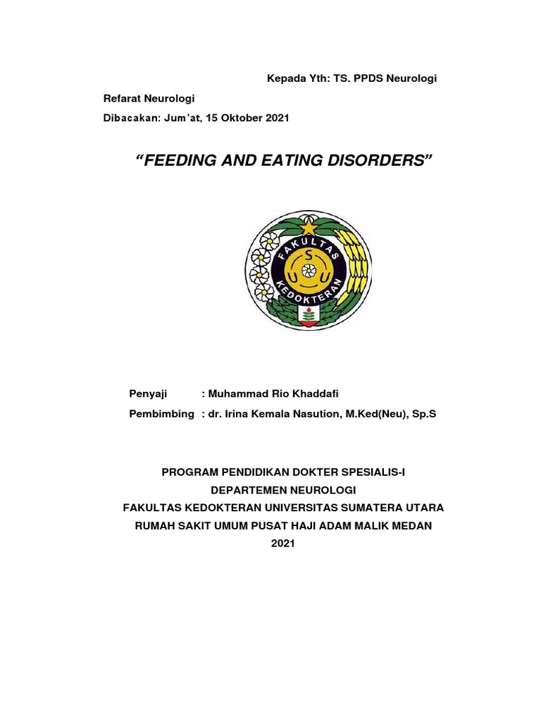 Feeding and Eating Disorders | PDF | Pengembangan Diri