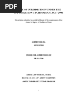 Download ISSUE OF JURISDICTION UNDER THE    INFORMATION TECHNOLOGY ACT 2000 by Yukti Gupta SN53929521 doc pdf
