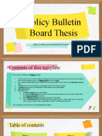 Volicy Bulletin Board Thesis by Slidesgo
