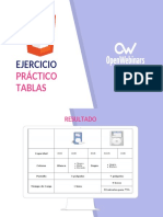 3.8 Ejercicio Práctico Tablas