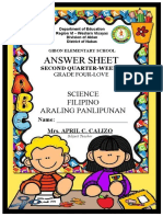 Gibon Elementary School Answer Sheets