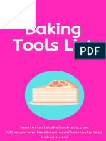 Baking Tools List: Kebusiness