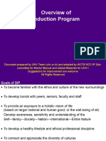Overview of Induction Program