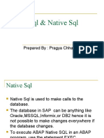 Open & Native SQL: A Comparison