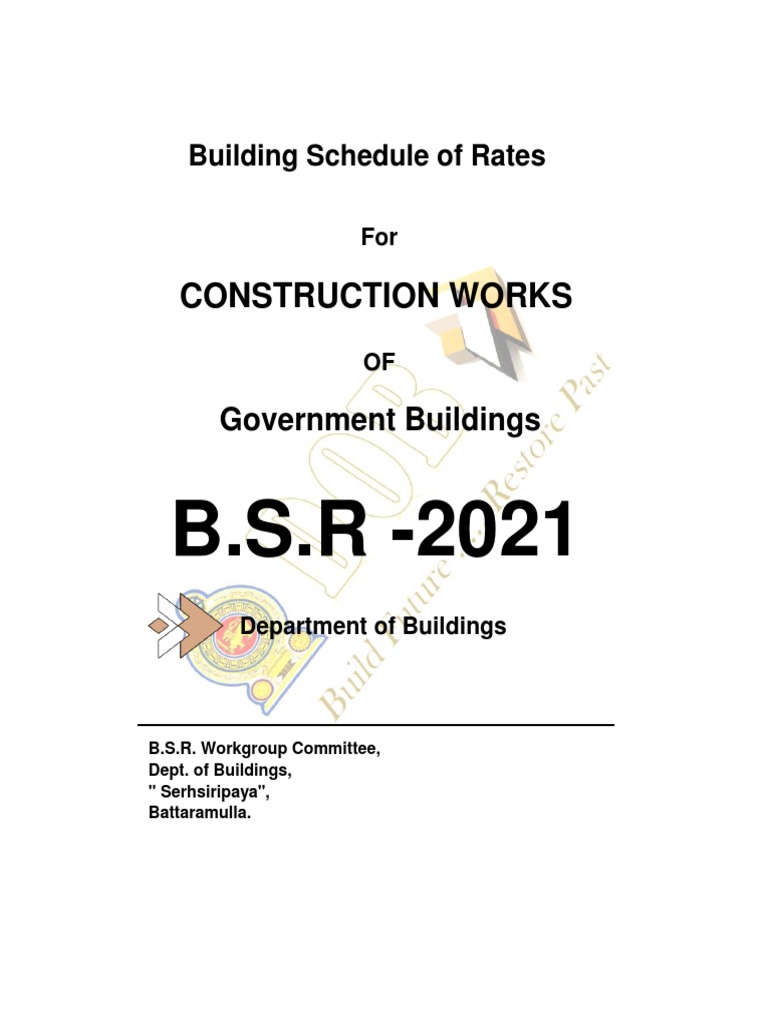 BSR 2021 Construction | PDF | Concrete | Pipe (Fluid Conveyance)