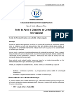 Texto de Apoio - Revisão Dos Principais Estudos Sobre A Medida de Harmonização