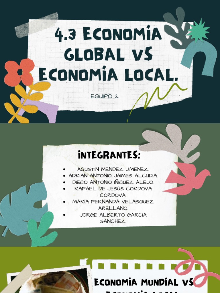 4.3 Economia Global VS Economia Local.. PDF Globalización Dinero