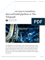 1 - DBT - A New Way To Transform Data and Build Pipelines at The Telegraph - by Stefano Solimito - The Telegraph Engineering - Medium